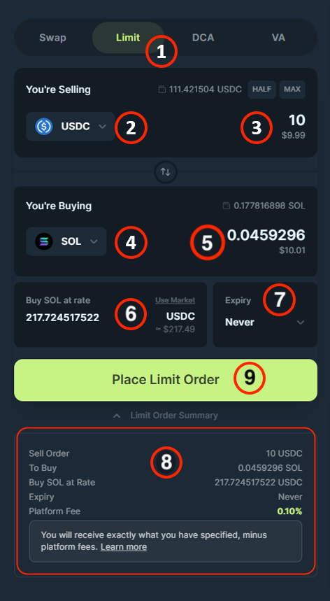 Trigger Order Form